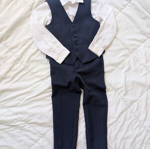 H&M Navy and White Kid's Suit